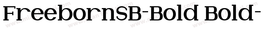 FreebornSB-Bold Bold字体转换